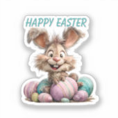 Happy Easter Bunny Sticker シール (正面)