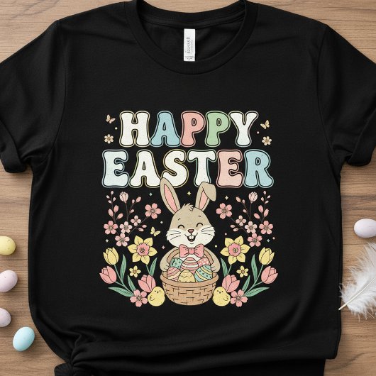  Happy Easter Bunny T-Shirt,Cute Spring Rabbit  Tシャツ