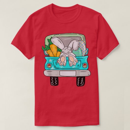 Happy Easter Bunny Truck Kids Youth Tシャツ (デザイン正面)