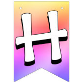 Happy Easter Bunting Banner Easter Bunny Decoratio バンティングフラッグ (第2の旗)