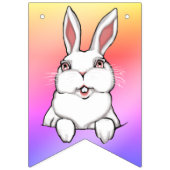 Happy Easter Bunting Banner Easter Bunny Decoratio バンティングフラッグ (第1の旗)