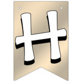 Happy Easter Bunting Banner Easter Bunny Decoratio バンティングフラッグ (第2の旗)