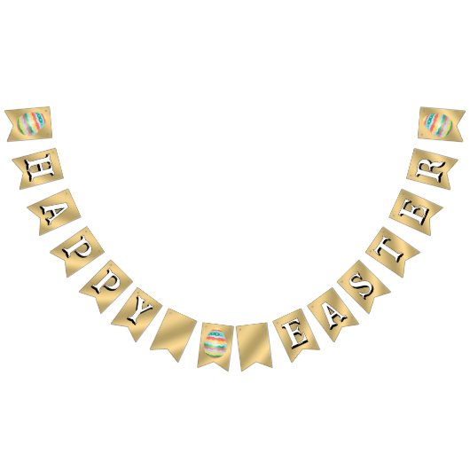 Happy Easter Bunting Banner Easter Bunny Decoratio バンティングフラッグ (全)