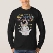 Happy Easter Busy Easter Bunny Tシャツ (正面)
