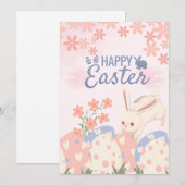Happy easter card  シーズンカード (正面/裏面)