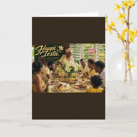 Happy Easter Card | Around This Table カード (黄色い花)
