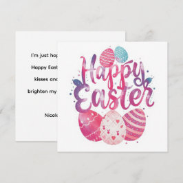Happy Easter CarD Colorful personalized card シーズンカード