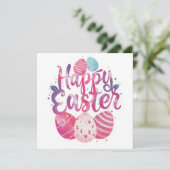Happy Easter CarD Colorful personalized card シーズンカード (スタンド正面)