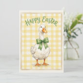Happy Easter Card With White Duck シーズンカード (スタンド正面)