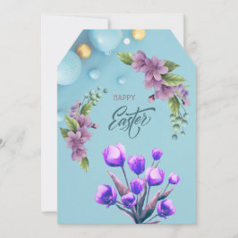 Happy Easter cardto attach to your flowers サンキューカード