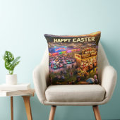 Happy Easter carnival pillow クッション (椅子)