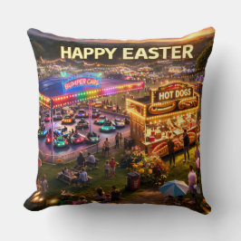Happy Easter carnival pillow クッション