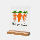 Happy Easter Carrot Cute Easter T-Shirt アクリルサイン (傾斜)