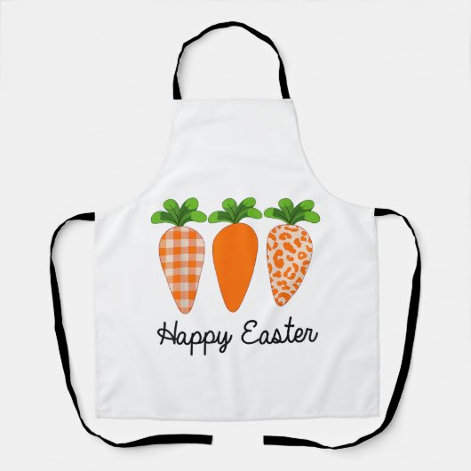 Happy Easter Carrot Cute Easter T-Shirt エプロン (正面)