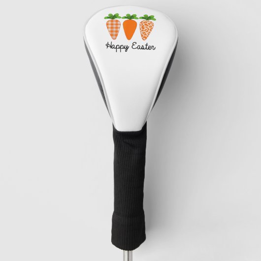 Happy Easter Carrot Cute Easter T-Shirt ゴルフヘッドカバー (正面)