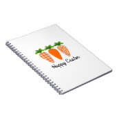 Happy Easter Carrot Cute Easter T-Shirt ノートブック (右側)