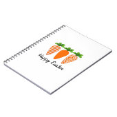 Happy Easter Carrot Cute Easter T-Shirt ノートブック (左側)