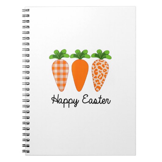 Happy Easter Carrot Cute Easter T-Shirt ノートブック (正面)