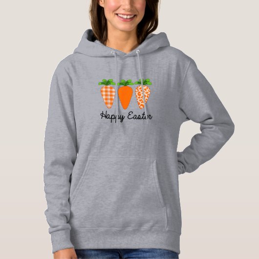 Happy Easter Carrot Cute Easter T-Shirt パーカ (正面)