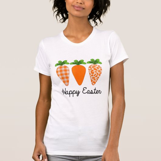 Happy Easter Carrot Cute Easter T-Shirt Tシャツ (正面)