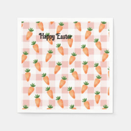  Happy Easter Carrots スタンダードカクテルナプキン