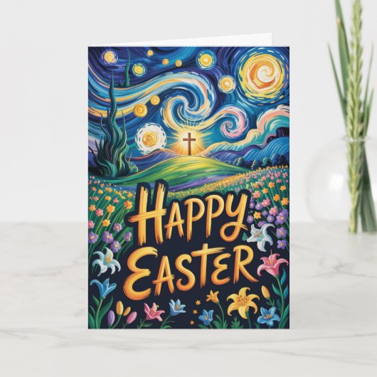 Happy Easter Church Bulk Greeting カード (正面)