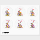 Happy Easter Classic Round Sticker ラウンドシール (シート)