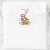 Happy Easter Classic Round Sticker ラウンドシール (バッグ)