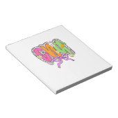 Happy Easter CNA Nurse Coquette Bow Bunny Eggs Wom ノートパッド (アングル)