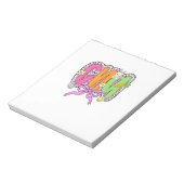 Happy Easter CNA Nurse Coquette Bow Bunny Eggs Wom ノートパッド (回転)