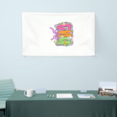 Happy Easter CNA Nurse Coquette Bow Bunny Eggs Wom 横断幕 (トレードショー)