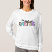Happy Easter Colorful Cute T-Shirt Tシャツ (正面)