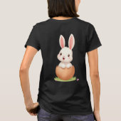 Happy Easter Colorful Eggs Spring Graphic T-Shirt Tシャツ (裏面)
