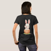 Happy Easter Colorful Eggs Spring Graphic T-Shirt Tシャツ (裏面フル)