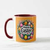 Happy Easter – Colorful Spring Design - caneca マグカップ (左)
