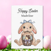 Happy Easter Coloring Page Personalized カード