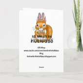 Happy Easter Coloring Page Personalized カード (裏面)