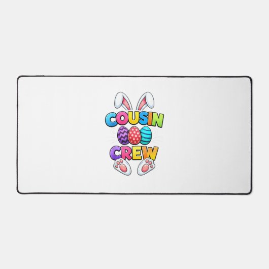 Happy Easter Cousin Crew Bunny Family Matching Eas デスクマット (正面)