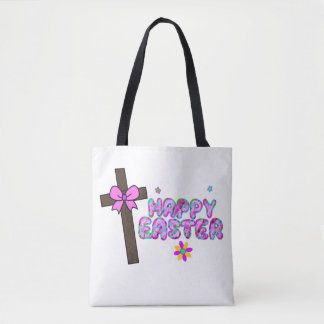 happy easter cross tote bag トートバッグ