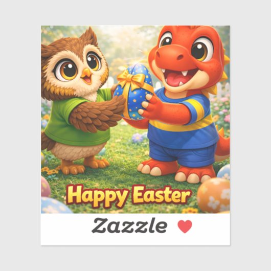 Happy Easter custom vinyl sticker シール (シート)
