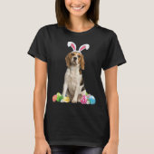 Happy Easter Cute Beagle Bunny Dog  Easter Tシャツ (正面)