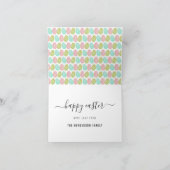 Happy Easter Cute Bunny Kids Photo シーズンカード (内部)