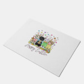 Happy Easter Cute Cat Lover Bunny Easter Day Women ドアマット (アングル)