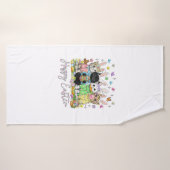 Happy Easter Cute Cat Lover Bunny Easter Day Women バスタオル (バスタオル)