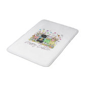 Happy Easter Cute Cat Lover Bunny Easter Day Women バスマット (アングル)