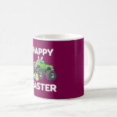 Happy Easter Cute Monster Truck Kids コーヒーマグカップ (正面右)