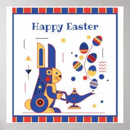 Happy Easter Cute Personalized ポスター