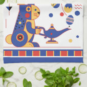 Happy Easter Cute Personalized add your text キッチンタオル (折り畳み)