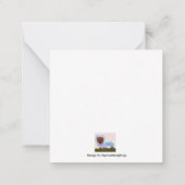 Happy Easter Dachshund Easter Bunny card ノートカード (裏面)