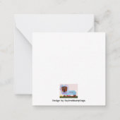 Happy Easter Dachshund Easter Bunny card ノートカード (裏面)